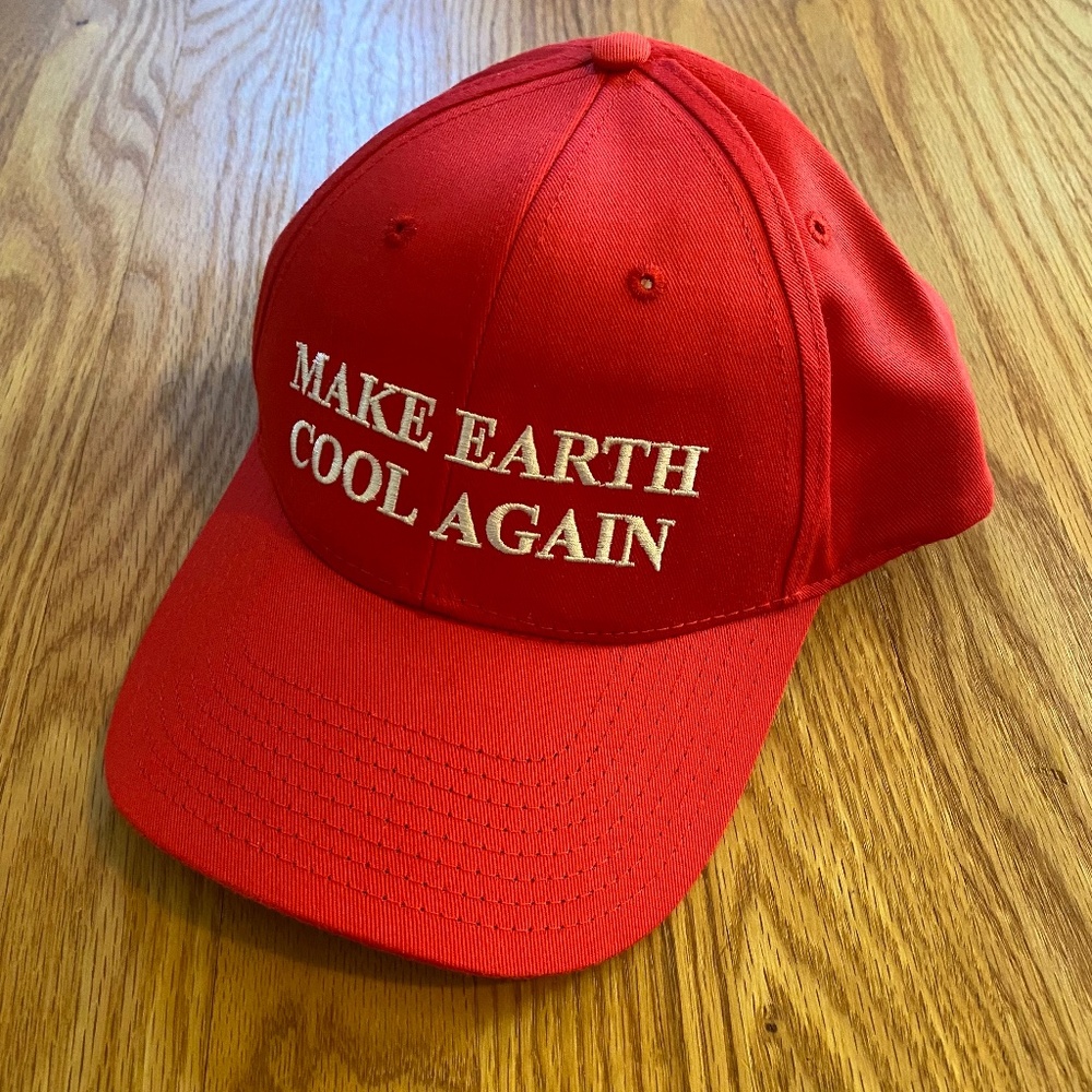 New "Make Earth Cool Again" Novelty Hat. One Size.
